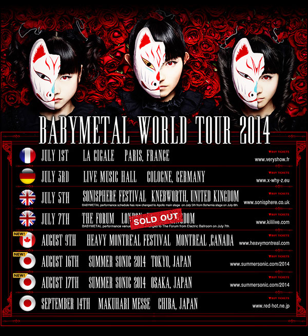 Babymetal World Tour 2014